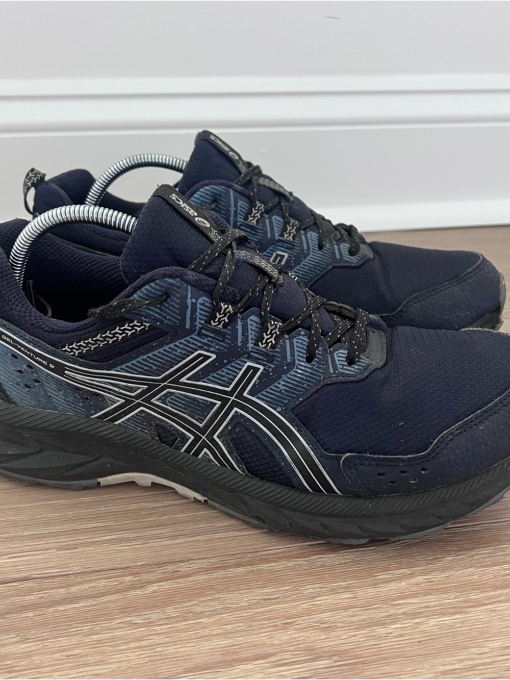 Asics Gel-Venture Running Shoes Men's Size 9.5 Navy Blue 1011B486